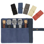Nylon Canvas Watch & Strap Portable Storage Bag, Blue, Black, Grey, Orange, Khaki