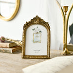 Retro Imitation Wood Home Decor Photo Frames, Spec:, Square-6 inches, Square-7 inches, Arched-6 inches, Arched-7 inches, Oval-6 inches, Oval-7 inches, Bow Round Box, A Model, B Model