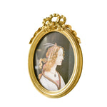 Retro Imitation Wood Home Decor Photo Frames, Spec:, Square-6 inches, Square-7 inches, Arched-6 inches, Arched-7 inches, Oval-6 inches, Oval-7 inches, Bow Round Box, A Model, B Model