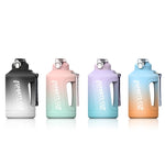 Large Capacity Gradient Straw Cup Sports Bottle With Scale, 1500ml, 2300ml, 3800ml