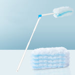 Disposable Household Vacuum Retractable Feather Duster, Style:, Long Handle+2 Clothes, Long Handle+4 Clothes, Long Handle+6 Clothes, Long Handle+12 Clothes, With Base+2 Clothes, With Base+4 Clothes, With Base+6 Clothes, With Base+12 Clothes
