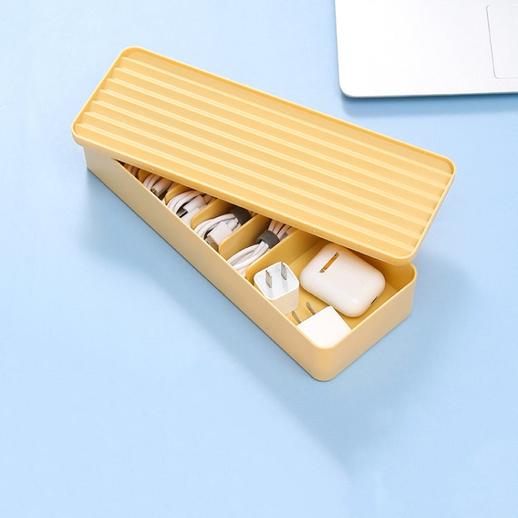 Desktop Data Cable Storage Box Dust-proof Line Box, Single-layer