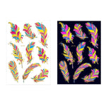 2 PCS Fluorescent Bronzing Waterproof Tattoo Stickers, JYG-001, JYG-002, JYG-003, JYG-004, JYG-005, JYG-006, JYG-007, JYG-008