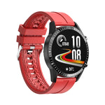 I9 1.5 Inch Heart Rate/Blood Pressure/Blood Oxygen Monitoring Watch, Color: Silver Steel, Black, Red, Orange, Green, Black Leather, Brown Leather, Black Steel, Silver Steel