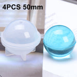 Crystal Epoxy Ball Silicone Mould DIY Handmade Jewelry Sphere Making Mould, 20 PCS 20mm, 20 PCS 30mm, 10 PCS 40mm, 4 PCS 50mm, 4 PCS  60mm
