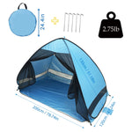 Screen Mesh Door Curtain Tent Automatic Pop Up Beach Sunshade Tent