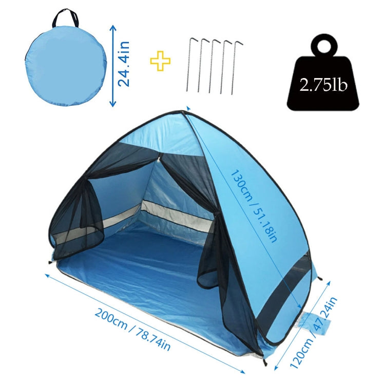 Screen Mesh Door Curtain Tent Automatic Pop Up Beach Sunshade Tent