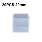 Crystal Drop Glue Square Silica Gel Mold DIY Handmade Jewelry Decoration Model, 20 PCS 20mm, 20 PCS 25mm, 10 PCS 35mm, 4 PCS 40mm, 4 PCS 50mm, 4 PCS 65mm