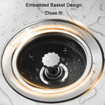 Anti-clogging Stainless Steel Filter For Kitchen Sink Sewer, Random Handle Style Delivery, Dense Net Filter
