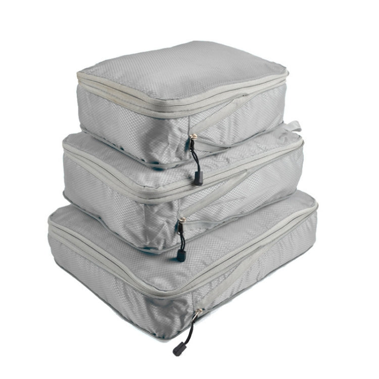 3 PCS/Set Travel Waterproof Compression Clothes Storage Bag, Orange With Net, Nevy With Net, Pink With Net, Red With Net, Green With Net, Gray With Net, Black With Net, Gray Without Net, Black Without Net, Red Without Net, Blue Without Net             ...