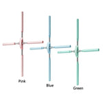 CHANGKUAI Yoga Hunchback Corrector Adjustable Open Shoulder Standing Training Stick, Pink, Blue, Green