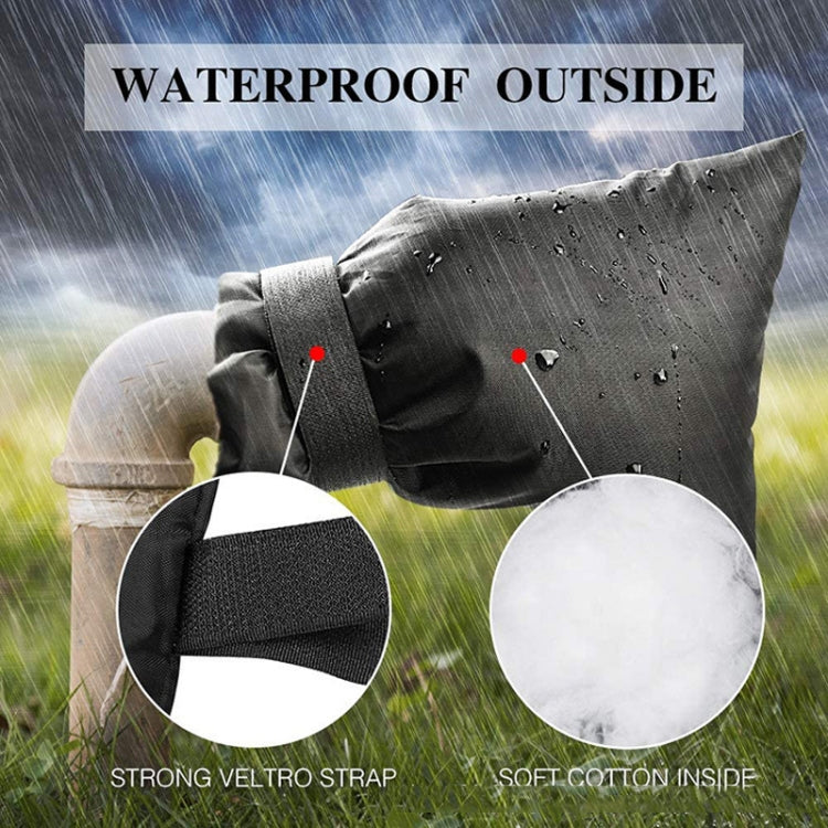 Oxford Cloth Winter Outdoor Faucet Frost Protection Cover, Hook and Loop Fastener Model, Rope Model
