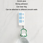 10pcs Traceless Wall Hanging Multifunction Plug-in Rack, Specification: Double, Single, Double