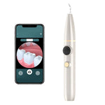 Tartar and Calculus Remover Oral Cleaning Ultrasonic Scaler Electric Visual Scaler, White, Green, Champagne