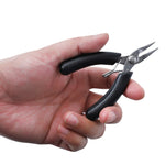 4 Inch Stainless Steel Palm Mini Electronic Pliers, Wire Cutters, Curved Nose Pliers, Needle Nose Flat Pliers, Needle Nose Round Pliers