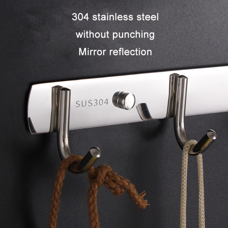 304 Stainless Steel No Punching Door Rear Coat Hook, 3 Hooks, 4 Hooks, 6 Hooks, 7 Hooks, 8 Hooks, 201 Butterfly Hook