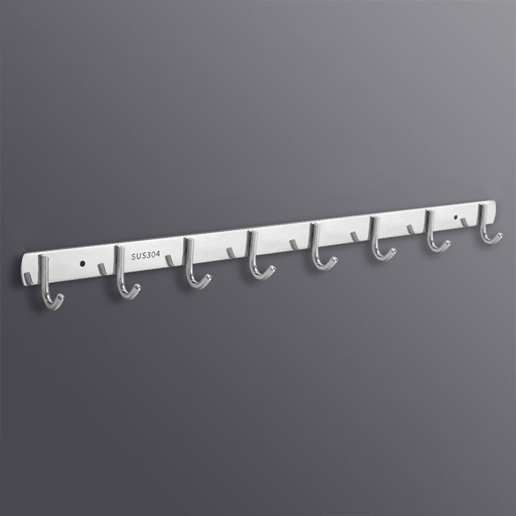 304 Stainless Steel No Punching Door Rear Coat Hook, 3 Hooks, 4 Hooks, 6 Hooks, 7 Hooks, 8 Hooks, 201 Butterfly Hook