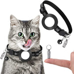Pet Anti Lost Address Pendant Collar with Bell for AirTag 2nd Gen / AirTag 1st Gen, Green, Purple, Black, Pink, Orange, Blue