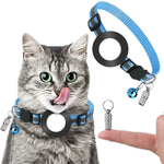 Pet Anti Lost Address Pendant Collar with Bell for AirTag 2nd Gen / AirTag 1st Gen, Green, Purple, Black, Pink, Orange, Blue