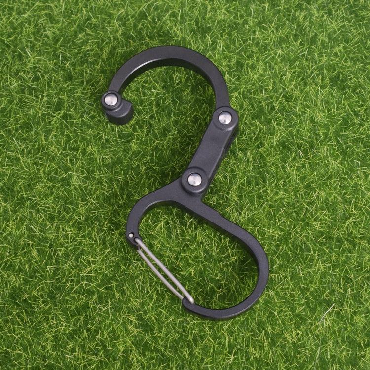 Aluminum Alloy D-type Outdoor Mountaineering Hook, S (Gold), S (Red), S (Black), S (Blue), M (Black), M (Red)
