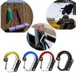 Aluminum Alloy D-type Outdoor Mountaineering Hook, S (Gold), S (Red), S (Black), S (Blue), M (Black), M (Red)