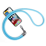 Mobile Phone Mountaineering Rope Lanyard  Can Be Hung Neck Or Crossbody, Black, Orange, Sky Blue, Red, Gem Blue, Violet, Brick Orange