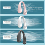 Lazy Hanging Neck Fan Bladeless Silent Sports Fan,Model:, T36 Black 3000 mAh, A306 Four -core 4000 mAh Pink