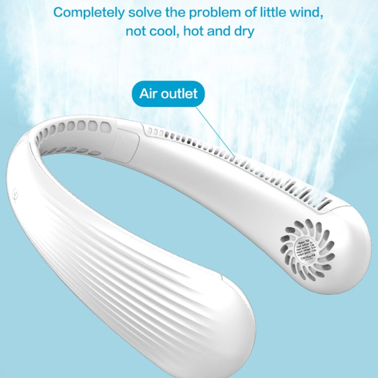 Lazy Hanging Neck Fan Bladeless Silent Sports Fan,Model:, T36 Black 3000 mAh, A306 Four -core 4000 mAh Pink