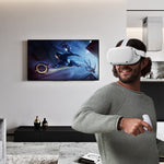 VR Glasses Lens Shell Handle Protective Case For Oculus Quest 2, White, Red, Green