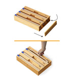 Aluminum Foil Wrap Dispenser Wood Storage Box for Kitchen Drawer,Style:, Two Slots, Three Slots