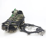 1 Pair  23 Spikes Crampons Outdoor Winter Walk Ice Fishing Snow Shoe Spikes,Size:, M Orange, L Orange, XL Orange, M Black, L Black, XL  Black