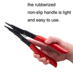 Reinforced Flat Circlip Pliers Flat-mouth Snap Ring Pliers, Snap Ring Pliers