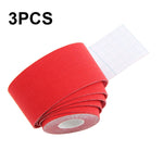3pcs Muscle Tape Physiotherapy Sports Tape Basketball Knee Bandage, Size:, 2.5cm x 5m, 3.8cm x 5m, 5cm x 5m