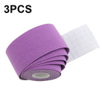 3pcs Muscle Tape Physiotherapy Sports Tape Basketball Knee Bandage, Size:, 2.5cm x 5m, 3.8cm x 5m, 5cm x 5m