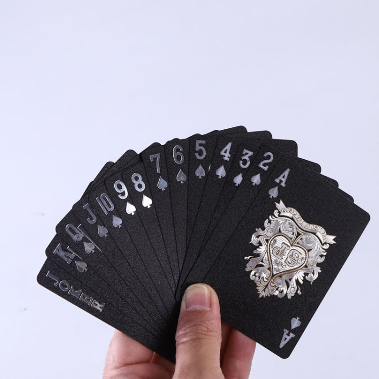2 PCS Card Game Bronzing Waterproof Playing Cards, 2 PCS Bronzing Waterproof Poker