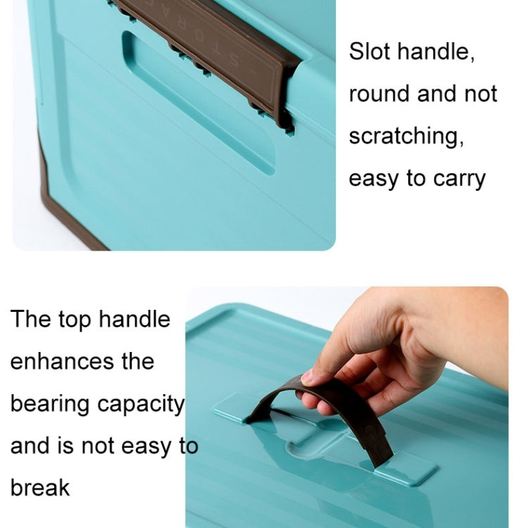 Foldable Book Box Plastic Storage Box, S Mint Blue, S Banana Yellow, S Sunset Orange, M Mint Blue, M Banana Yellow, M Sunset Orange, L Mint Blue, L Banana Yellow, L Sunset Orange