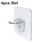 4pcs /Set Simple Firm Load Bearing Wardrobe Layered Partition Bracket, Size:, Large 7cm