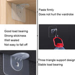 4pcs /Set Simple Firm Load Bearing Wardrobe Layered Partition Bracket, Size:, Large 7cm