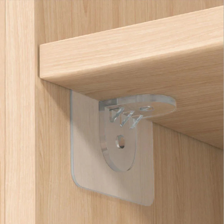 4pcs /Set Simple Firm Load Bearing Wardrobe Layered Partition Bracket, Size:, Large 7cm