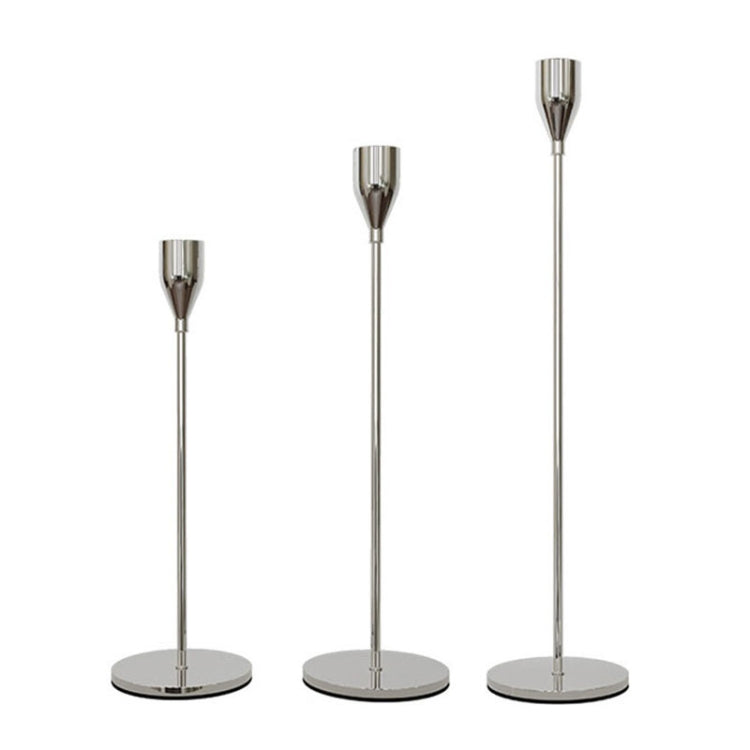 3 PCS / Set Home Decoration Wedding Wrought Iron Candle Holder, Style:, 3 PCS / Set Thick Bottom (Silver), 3 PCS / Set Thin Bottom (Black), 3 PCS / Set Thin Bottom (Imitation Gold), 3 PCS / Set Thin Bottom (Silver), 3 PCS / Set Thin Bottom (Gold)      ...
