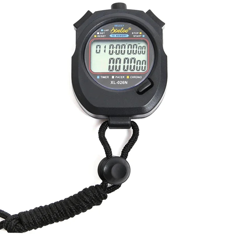 XINLONG XL-026N Double Row 10 Memories Electronic Stopwatch Large Screen Display Referee Timer, XL-026N