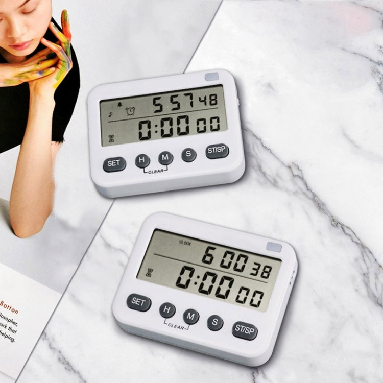 YS-218 Digital Timer 99-Hour Positive Countdown Reminder, Style:, No Vibration, With Vibration