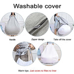 Lazy Sofa Bean Bag Chair Fabric Cover, Large
