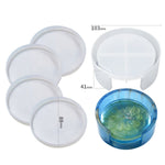 DIY Crystal Epoxy Storage Box Silicone Mould, Round Coaster Box Set, Round Coaster DJ-100, Round Coaster Box DJ-98, Square Coaster Box Set, Square Coaster DJ-99, Square Coasters DJ-97, 10 PCS/Set, 12 PCS/Set