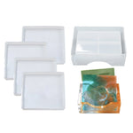 DIY Crystal Epoxy Storage Box Silicone Mould, Round Coaster Box Set, Round Coaster DJ-100, Round Coaster Box DJ-98, Square Coaster Box Set, Square Coaster DJ-99, Square Coasters DJ-97, 10 PCS/Set, 12 PCS/Set