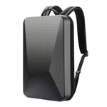Bopai 61-93318A Hard Shell Waterproof and Expandable Backpack with USB Charging Hole, Spec:, Regular (Silver), Password (Silver), Regular (Black), Password (Black)