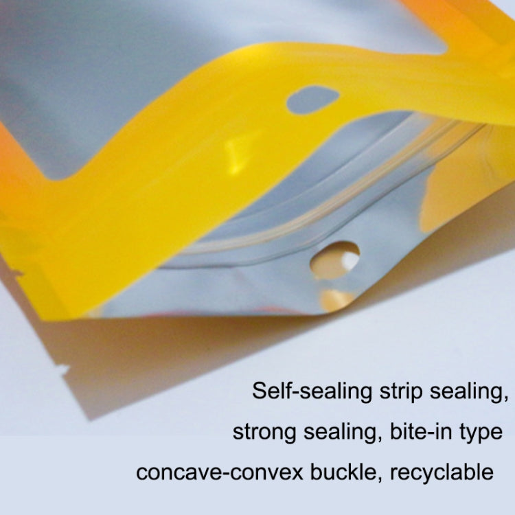 100PCS Aluminum Foil Ziplock Bag Jewelry Data Cable Sealed Packaging Bag, Size:, 7.5x10cm (Pink Gradually Purple), 7.5x10cm (Blue Gradually Pink), 7.5x10cm (Blue Gradient), 7.5x10cm (Yellow Gradient), 8.5x13cm (Pink Gradually Purple)                   ...