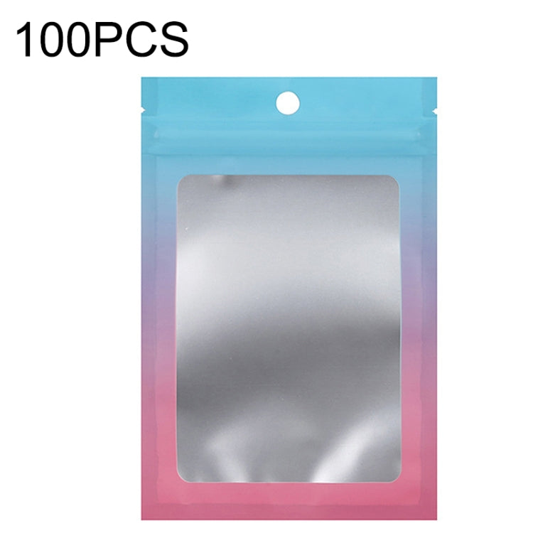 100PCS Aluminum Foil Ziplock Bag Jewelry Data Cable Sealed Packaging Bag, Size:, 7.5x10cm (Pink Gradually Purple), 7.5x10cm (Blue Gradually Pink), 7.5x10cm (Blue Gradient), 7.5x10cm (Yellow Gradient), 8.5x13cm (Pink Gradually Purple)                   ...