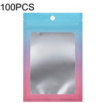 100PCS Aluminum Foil Ziplock Bag Jewelry Data Cable Sealed Packaging Bag, Size:, 7.5x10cm (Pink Gradually Purple), 7.5x10cm (Blue Gradually Pink), 7.5x10cm (Blue Gradient), 7.5x10cm (Yellow Gradient), 8.5x13cm (Pink Gradually Purple)                   ...