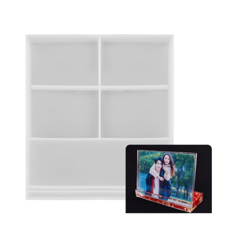 Heart-shaped Square Photo Frame Display DIY Silicone Mould, Spec:, S (Rectangle), S (Heart-shaped), L (Heart-shaped), L (Square), Vertical Rectangle
